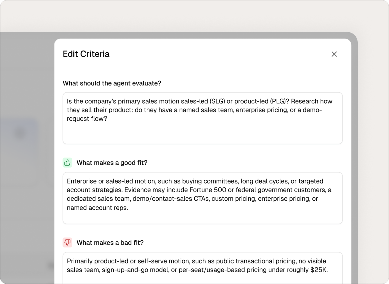 Fit score agent interface 2