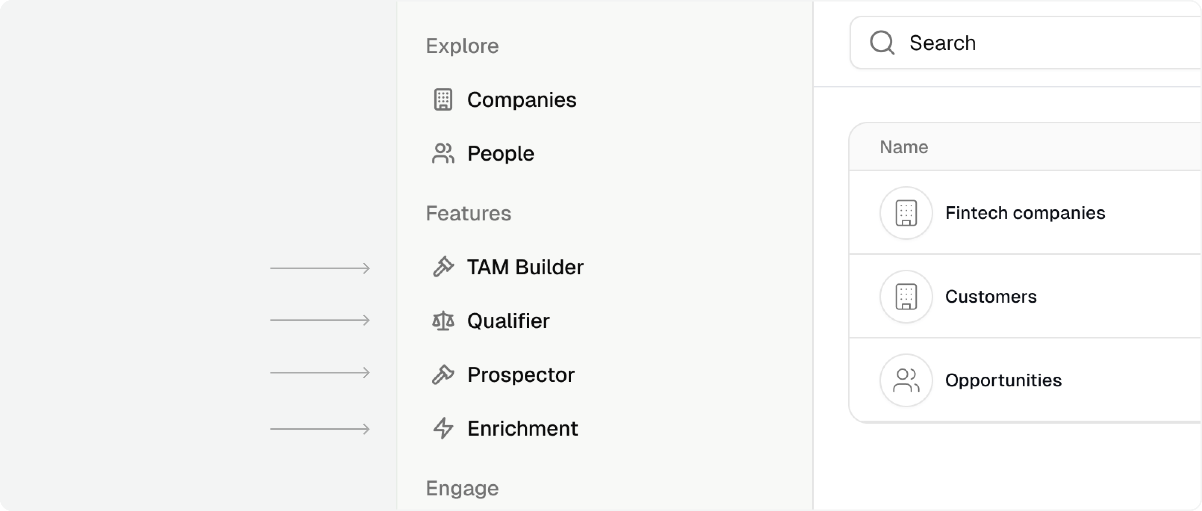 Seam's four disconnected tools shown in the product navigation